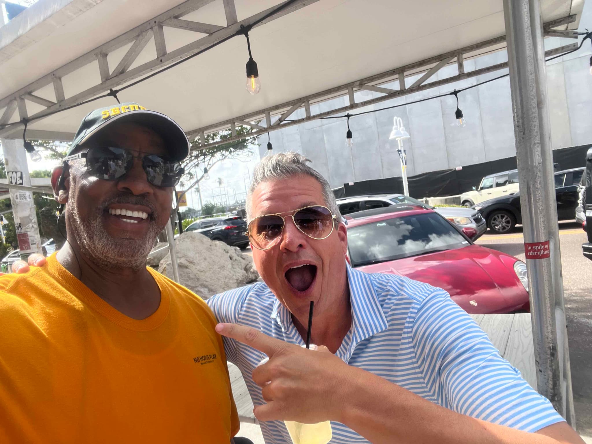 Rod Kittles with a guest at a community event